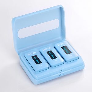 Boya BY-XM6-K2B Micrófono Inalámbrico Doble  Compacto de 2.4GHz COLOR BLUE