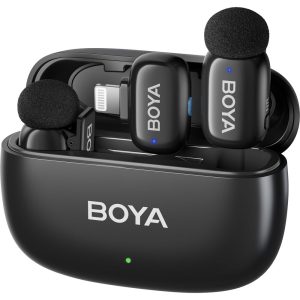 Boya BOYAMINI 2-03 Micrófono Inalámbrico Doble Lightning Para iPhone Con Estuche de Carga