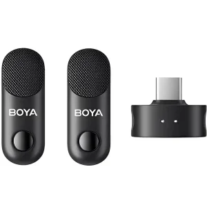 Boya Magic-06 Micrófono Inalámbrico Doble USB-C Con IA Sin Estuche de Carga